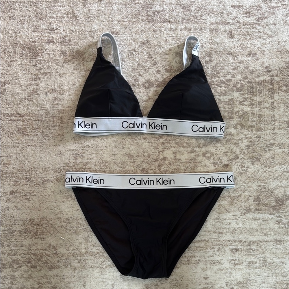Calvin Klein Black two piece swimsuit